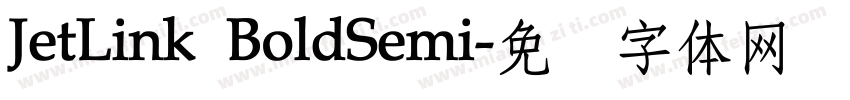 JetLink BoldSemi字体转换